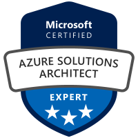 Microsoft Certified: Azure Solutions Architect Expert badge